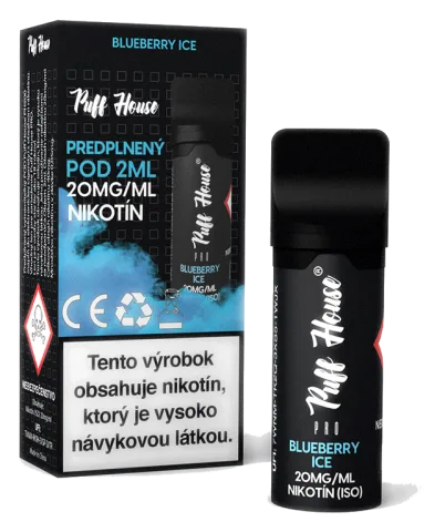 Predplnený POD Puff House, Blueberry Ice, Nikotín 20mg/ml