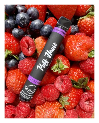 Jednorazová e-cigareta Puff House, Mixed Berries