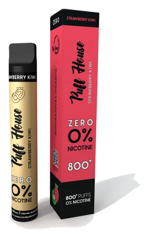 Jednorazová e-cigareta Puff House, Strawberry Kiwi ZERO 800+